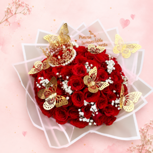 Bouquet Reina de Corazones de 70 Rosas