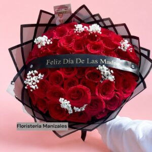 Bouquet Ébano Amor Infinito-50 rosas