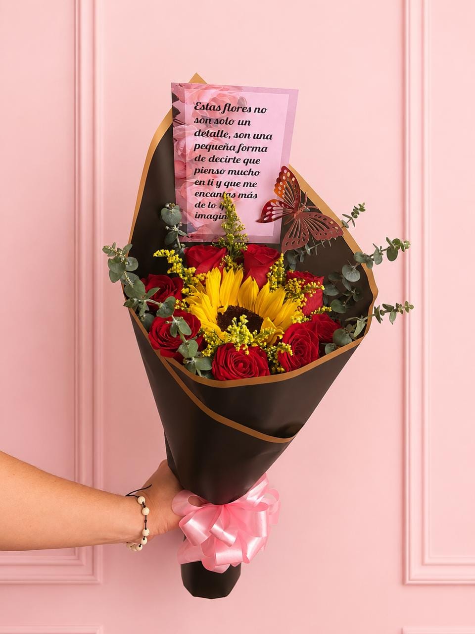 Ramo Girasol de Amor con Rosas Rojas Chipre Manizales Caldas Colombia